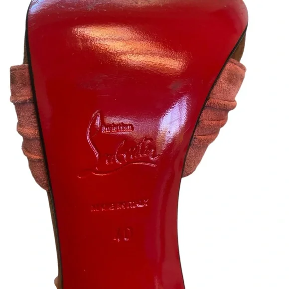 Christian Louboutin Velvet & Suede Colorblock Heels – Size 40 – Rare & Elegant ✨ - Picture 11 of 11